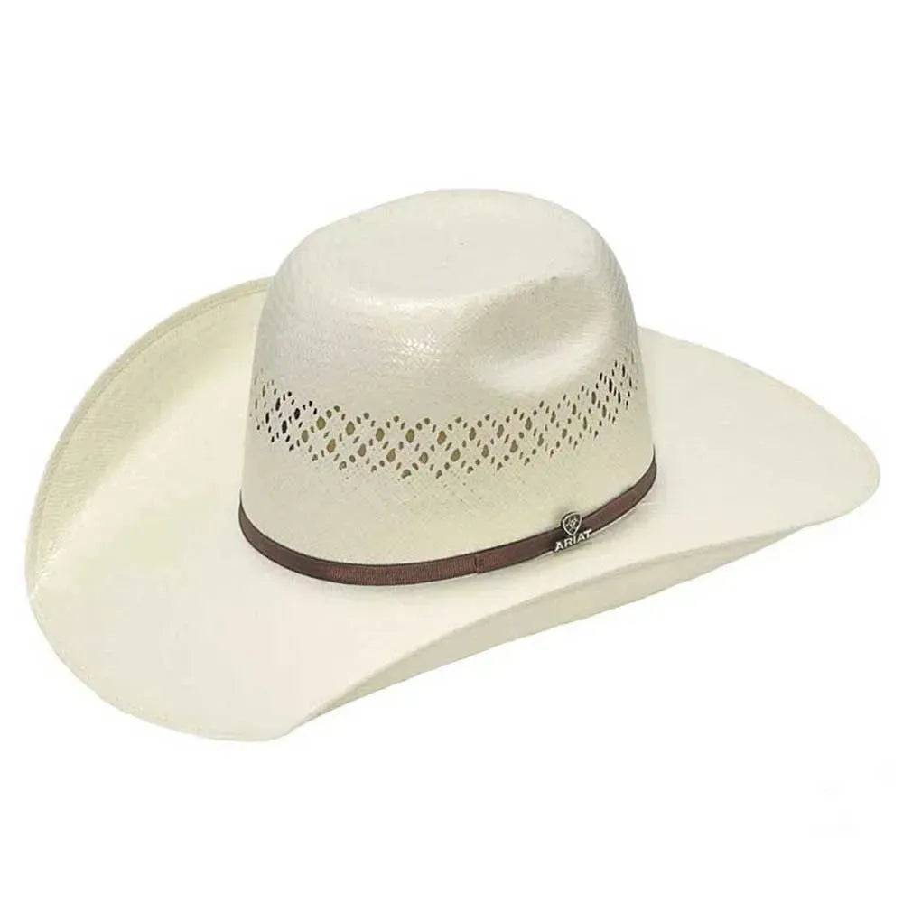 Ariat Bullrider - (10X) Shantung Straw Cowboy Hat Natural