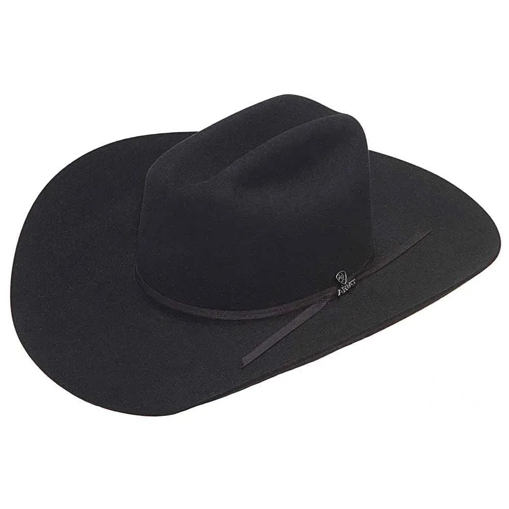 Ariat Cattleman 2-Ply - (6X) Fur Felt Cowboy Hat Black