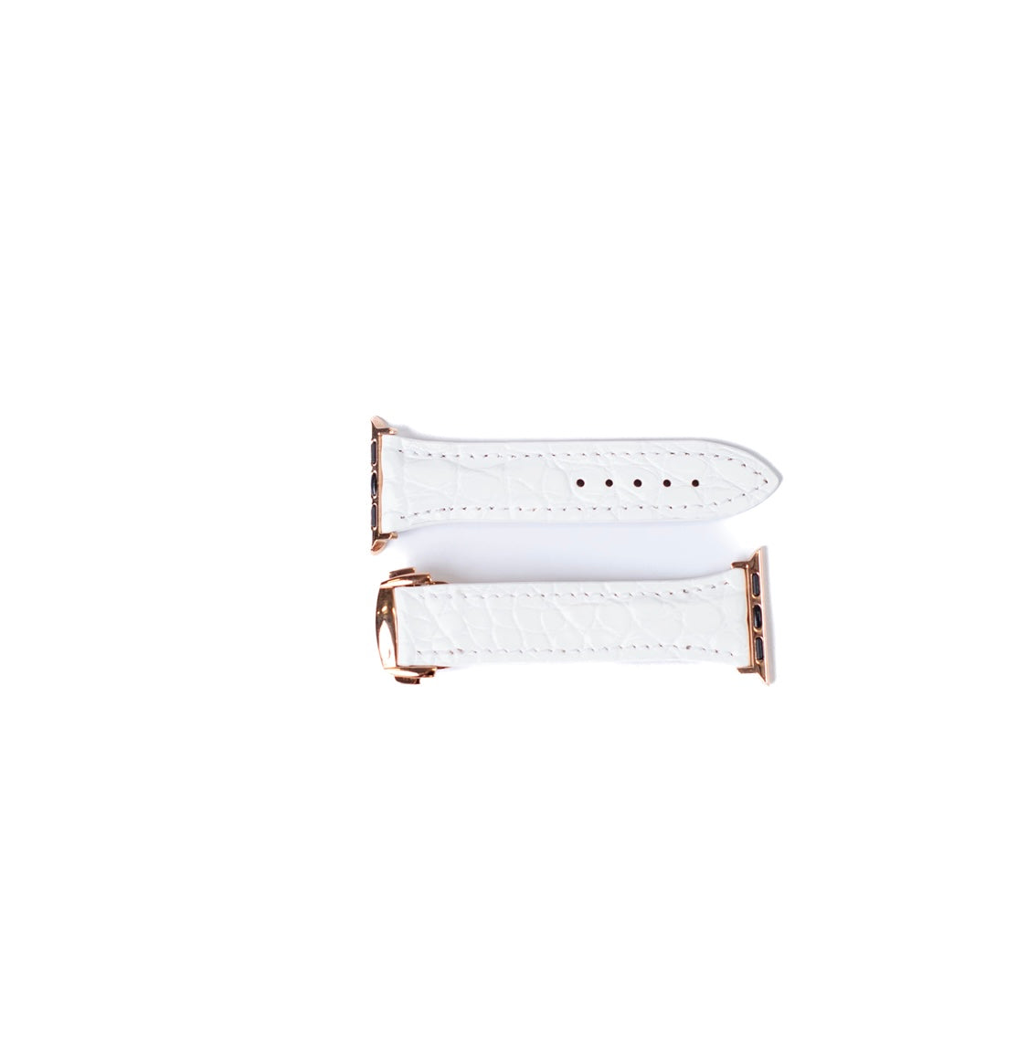 Apple Watch Band, White Matte Alligator