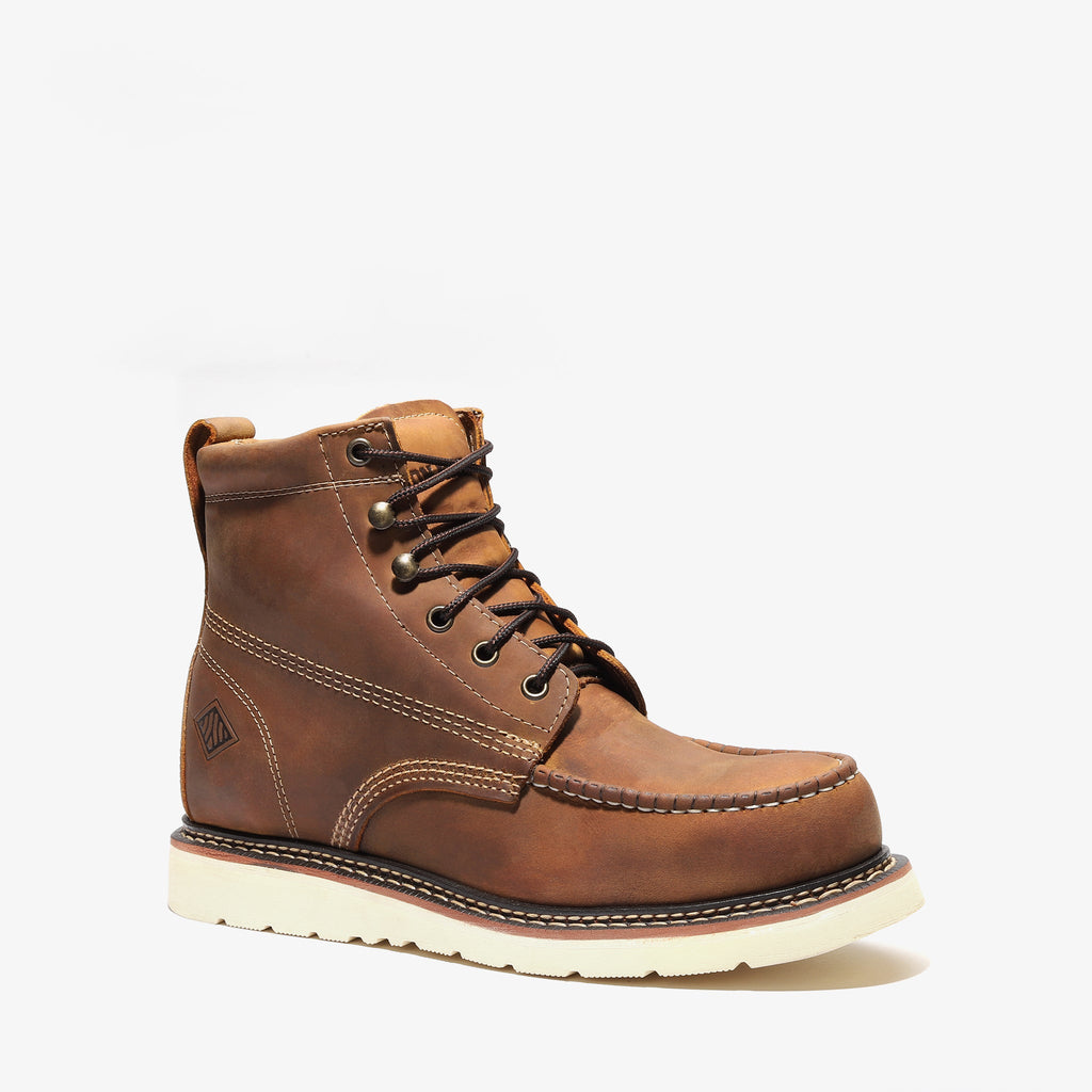 FRONTIER CLASSIC 6" MOC TOE CRAZY BROWN 13