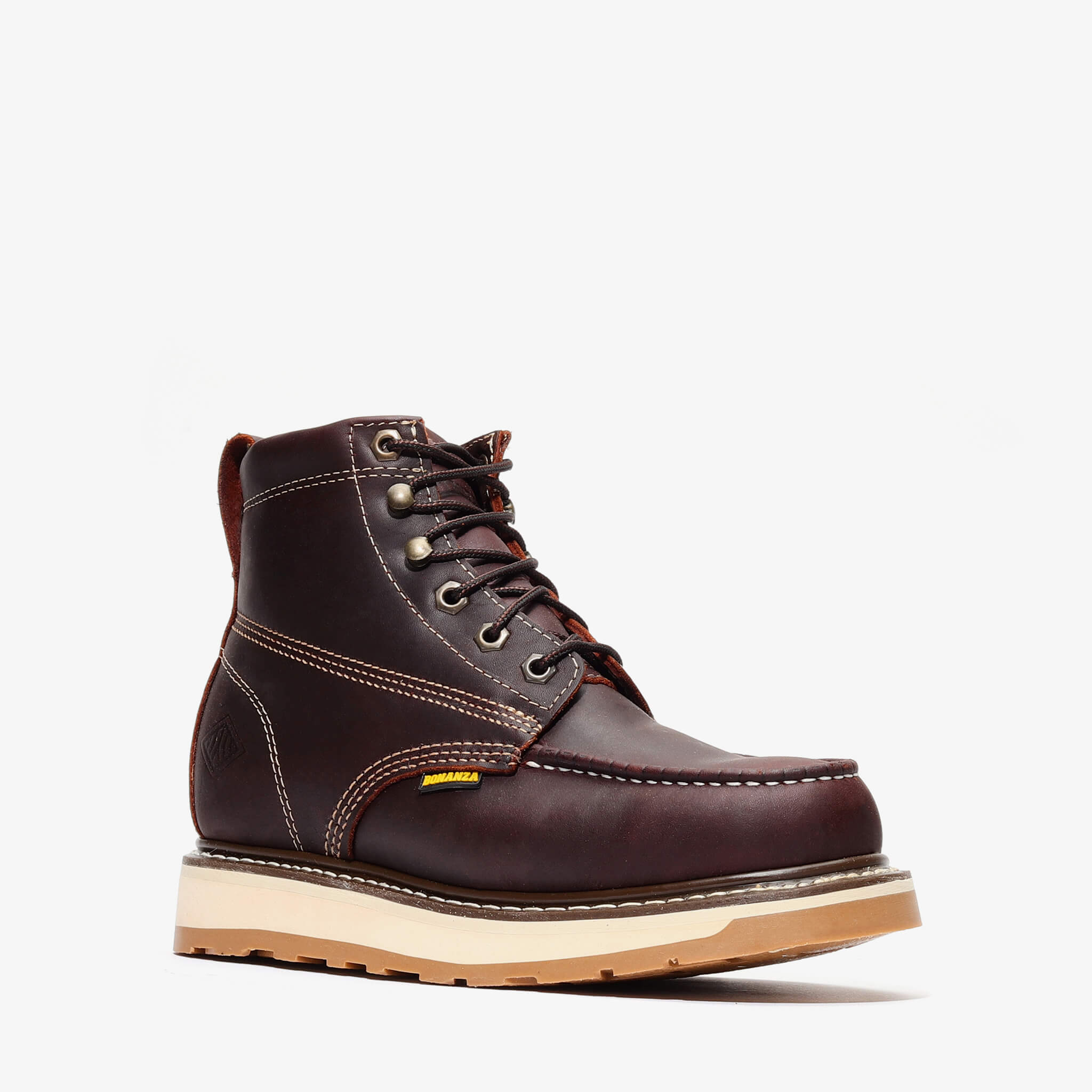 FRONTIER DUAL 6" MOC TOE BURGUNDY