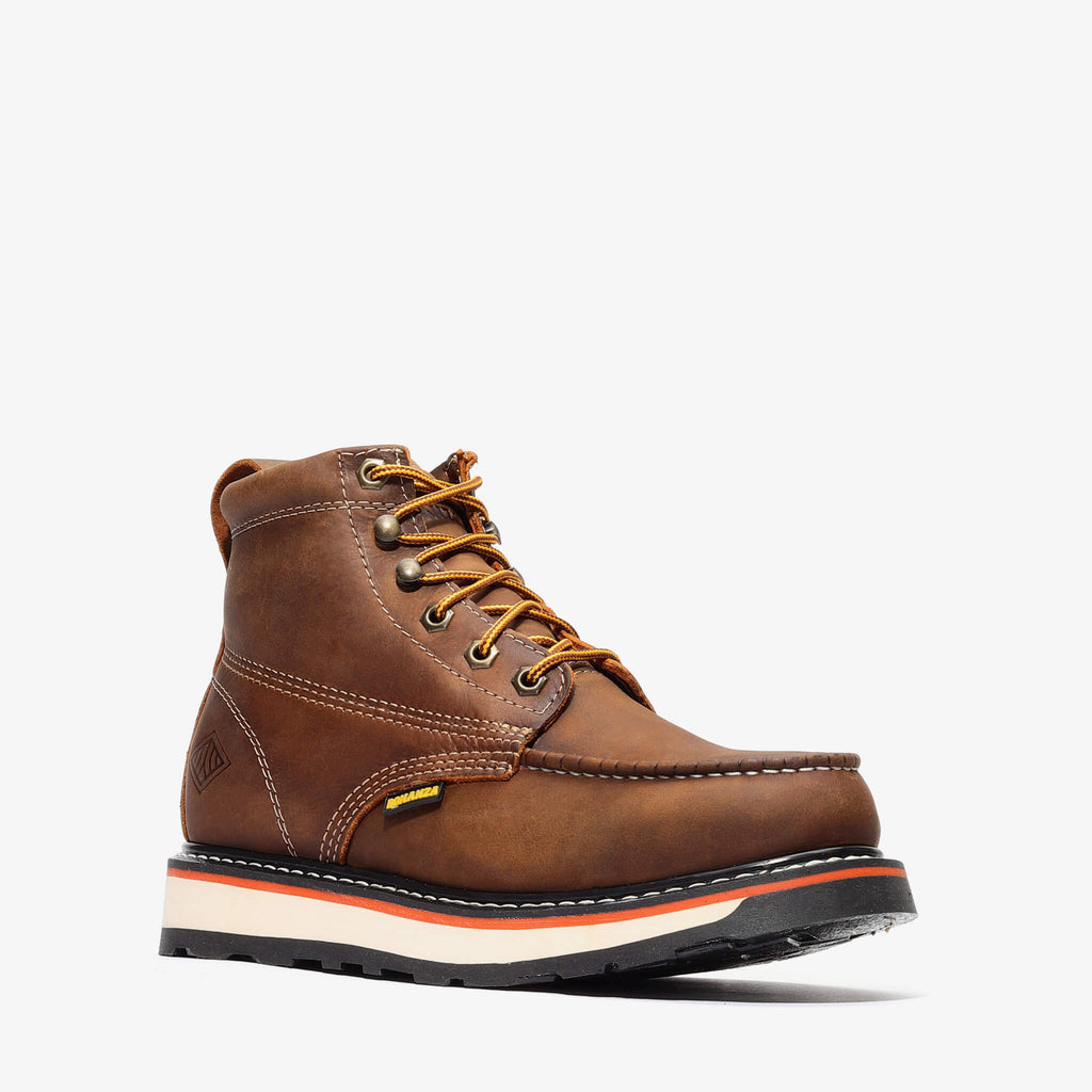 FRONTIER DUAL 6" MOC TOE CRAZY BROWN