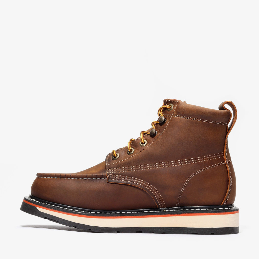 FRONTIER DUAL 6" MOC TOE CRAZY BROWN