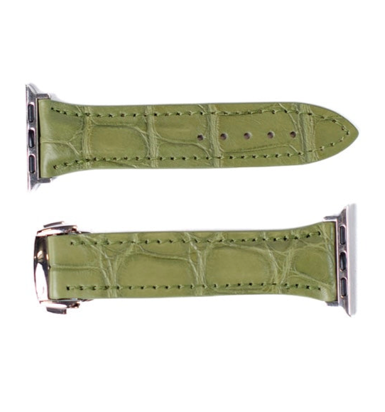 Apple Watch Band, Kiwi Matte Alligator