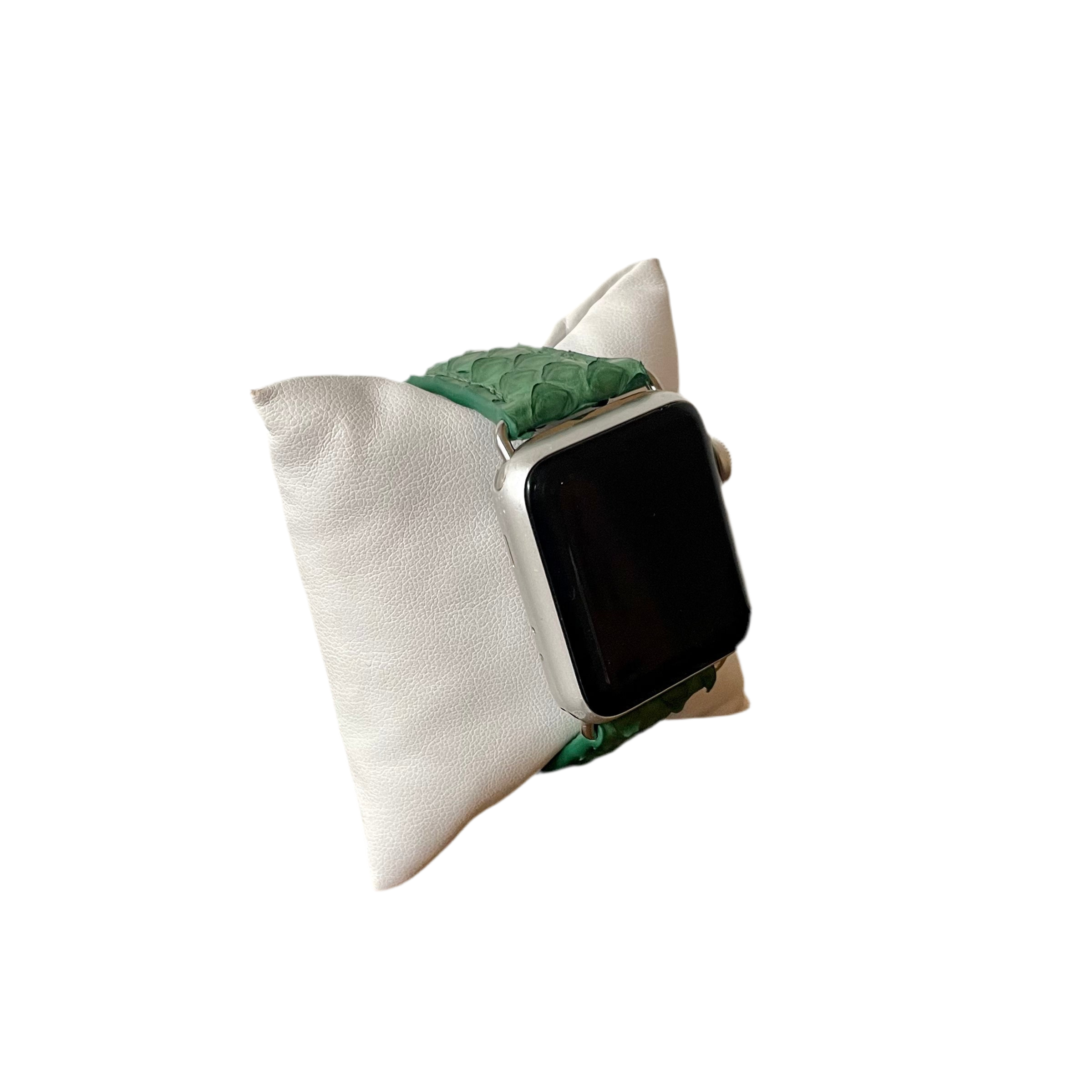 Apple Watch Band, Forrest Green Python