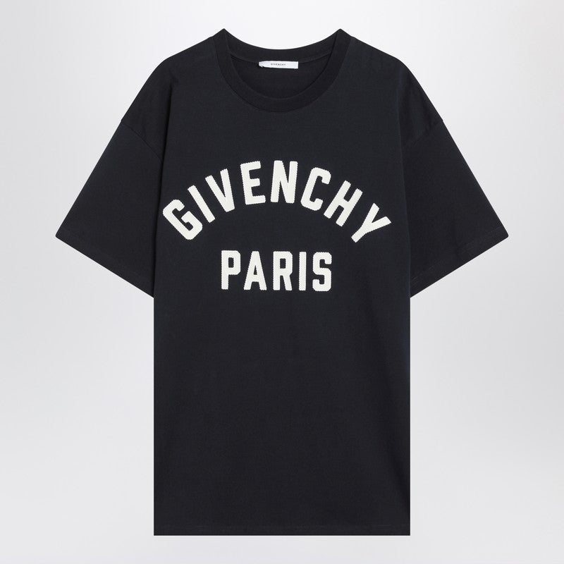 Givenchy Navy Short-Sleeved T-Shirt With Logo Men
