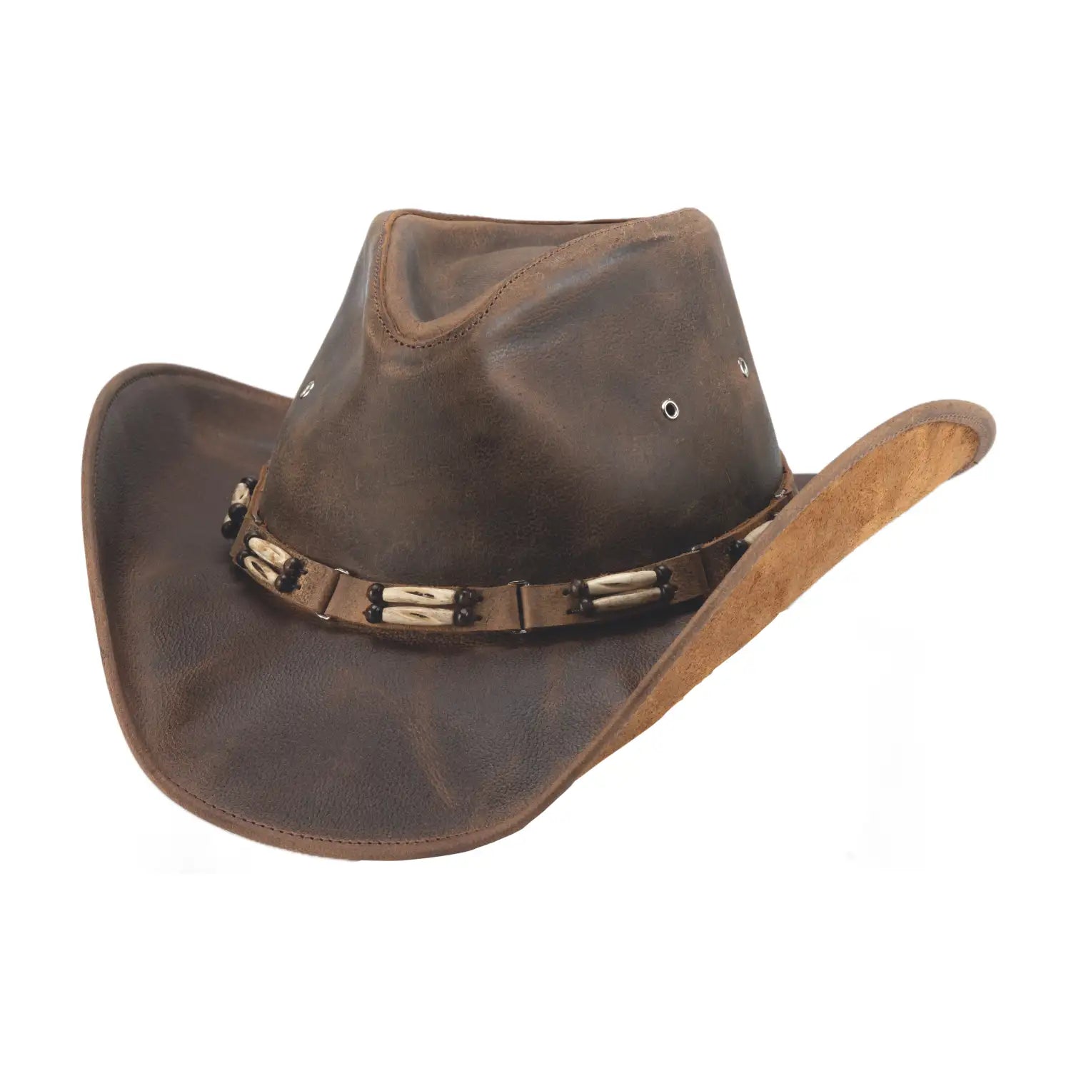 Bullhide Bozeman - Leather Cowboy Hat Brown