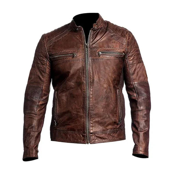 Men’s Vintage Moto Leather Jacket