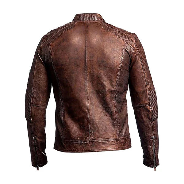 Men’s Vintage Moto Leather Jacket