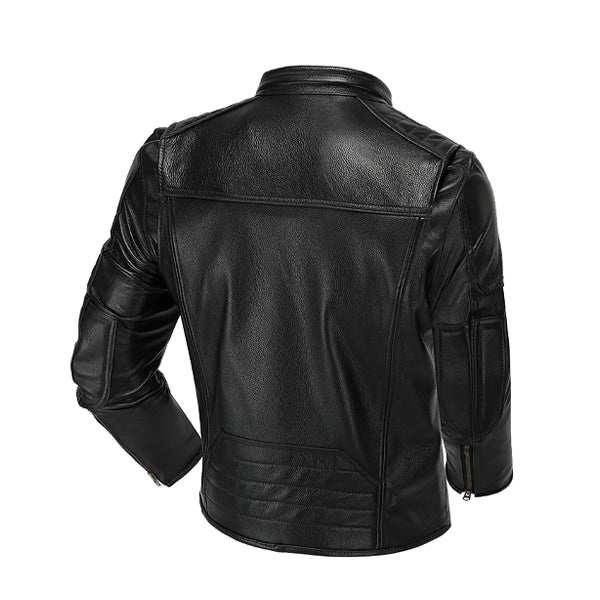 Men’s Natural Black Leather Jacket