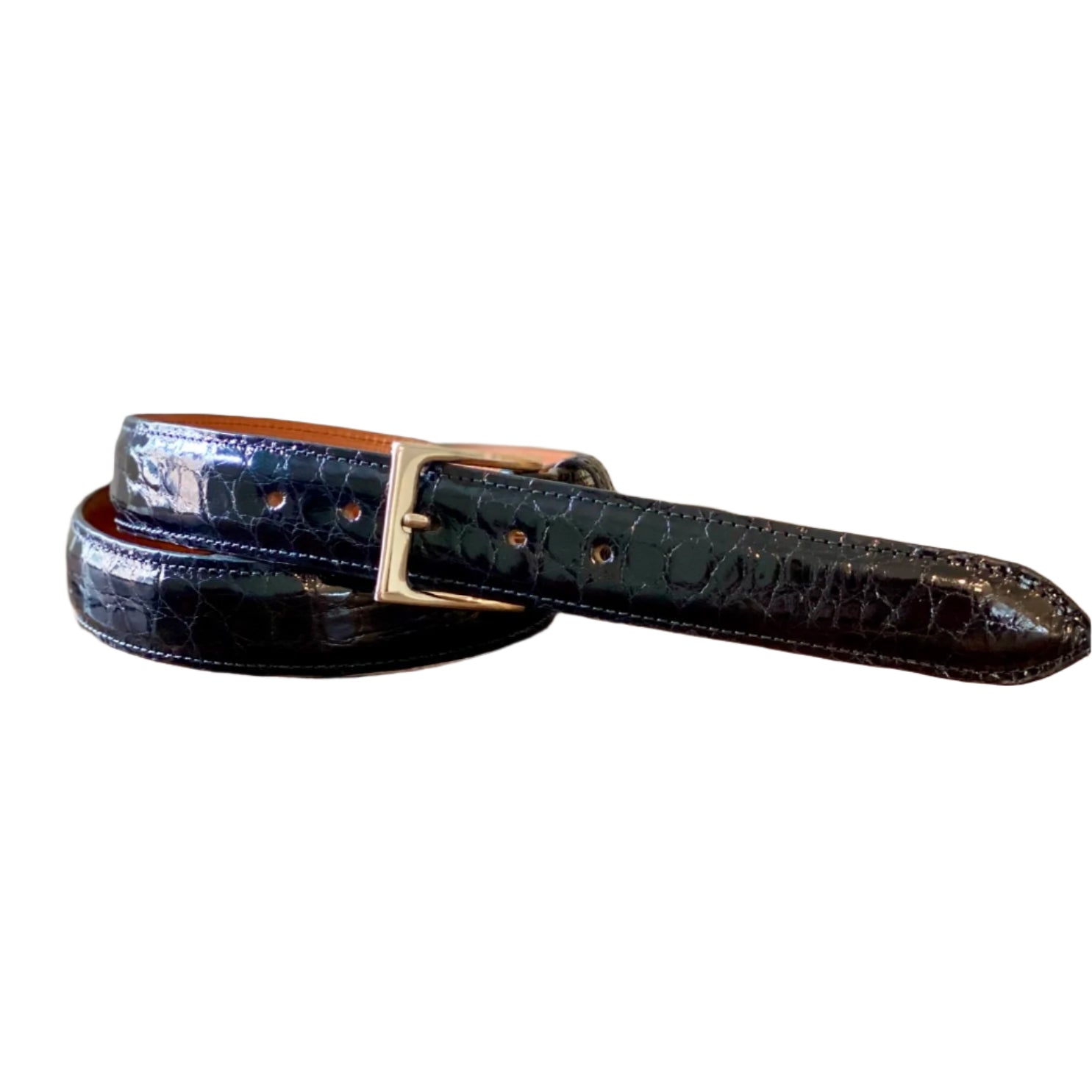 Full Skin Belt, Black Glazed