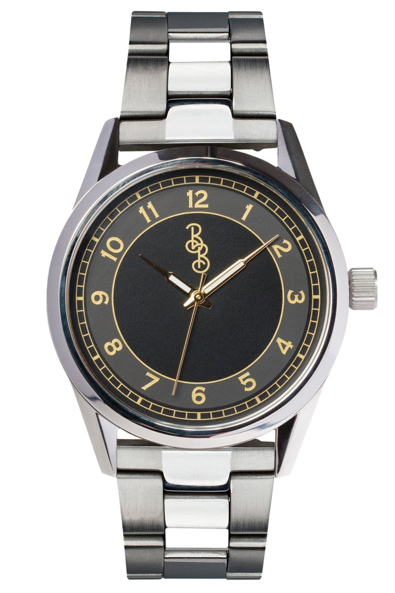 Black and Gold Classic Watch Stainless Steel
