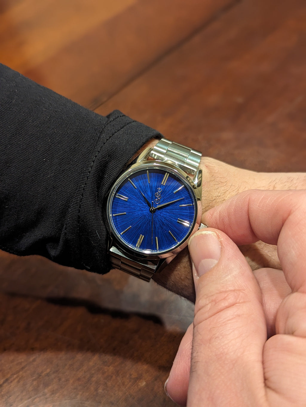 Blue Sunburst Watch