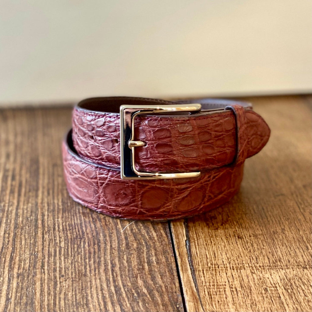 Full Skin Belt, Burgundy Matte