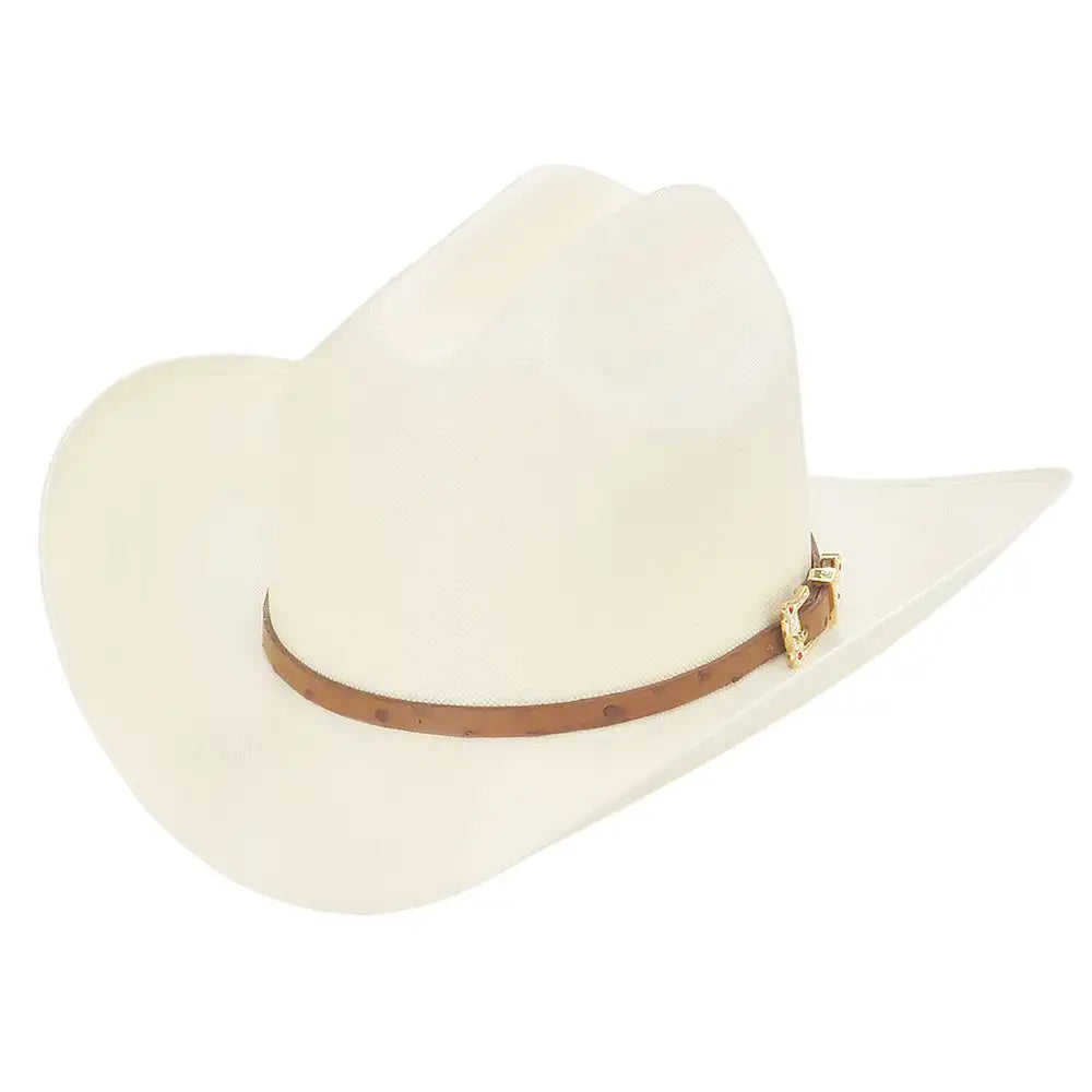 Larry Mahan's Corona (4") - (30X) Straw Cowboy Hat Cognac