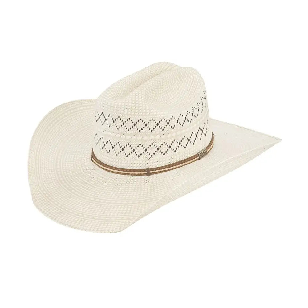 Larry Mahan's Cuerda - (10X) Straw Cowboy Hat Ivory