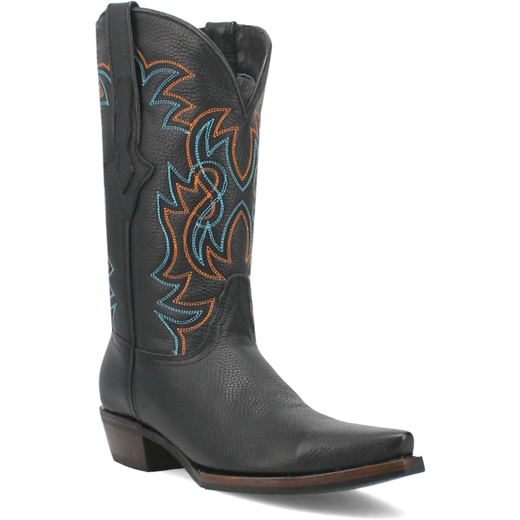 Dingo Gold Rush - Men's Leather Cowboy Boots Black Regular