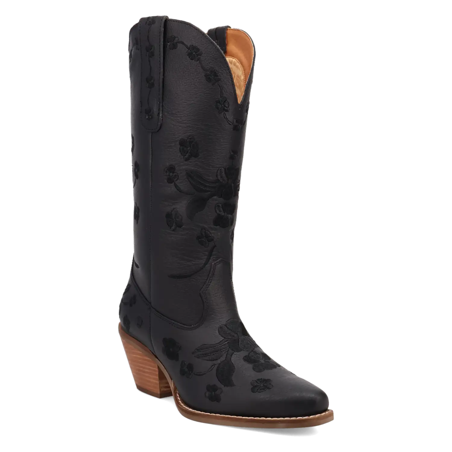 Dingo Love Bug - Women's Leather Cowgirl Boots Black Regular