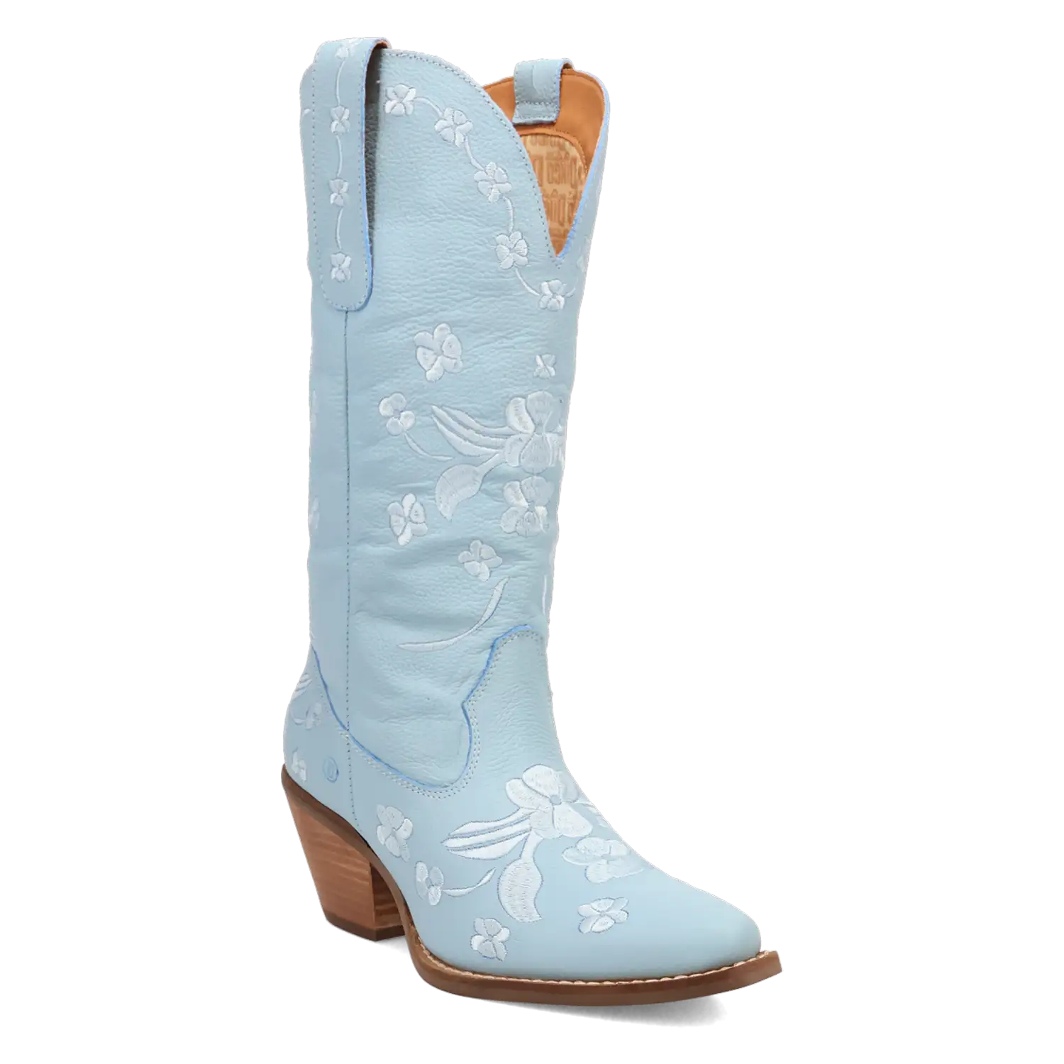 Dingo Love Bug - Women's Leather Cowgirl Boots Blue Regular