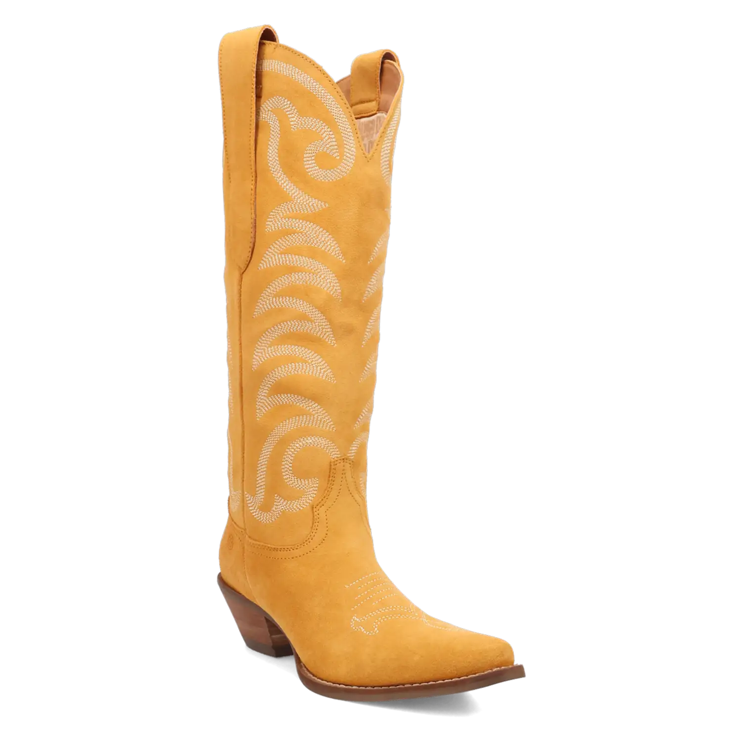 Dingo Movin' On - Women's Suede Leather Cowgirl Boots Yellow Regular