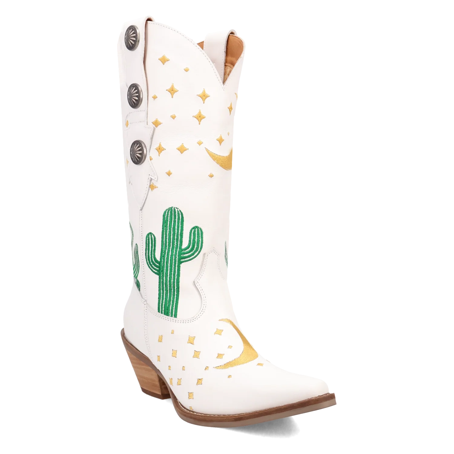 Dingo Pachita - Women's Leather Cowgirl Boots White Regular
