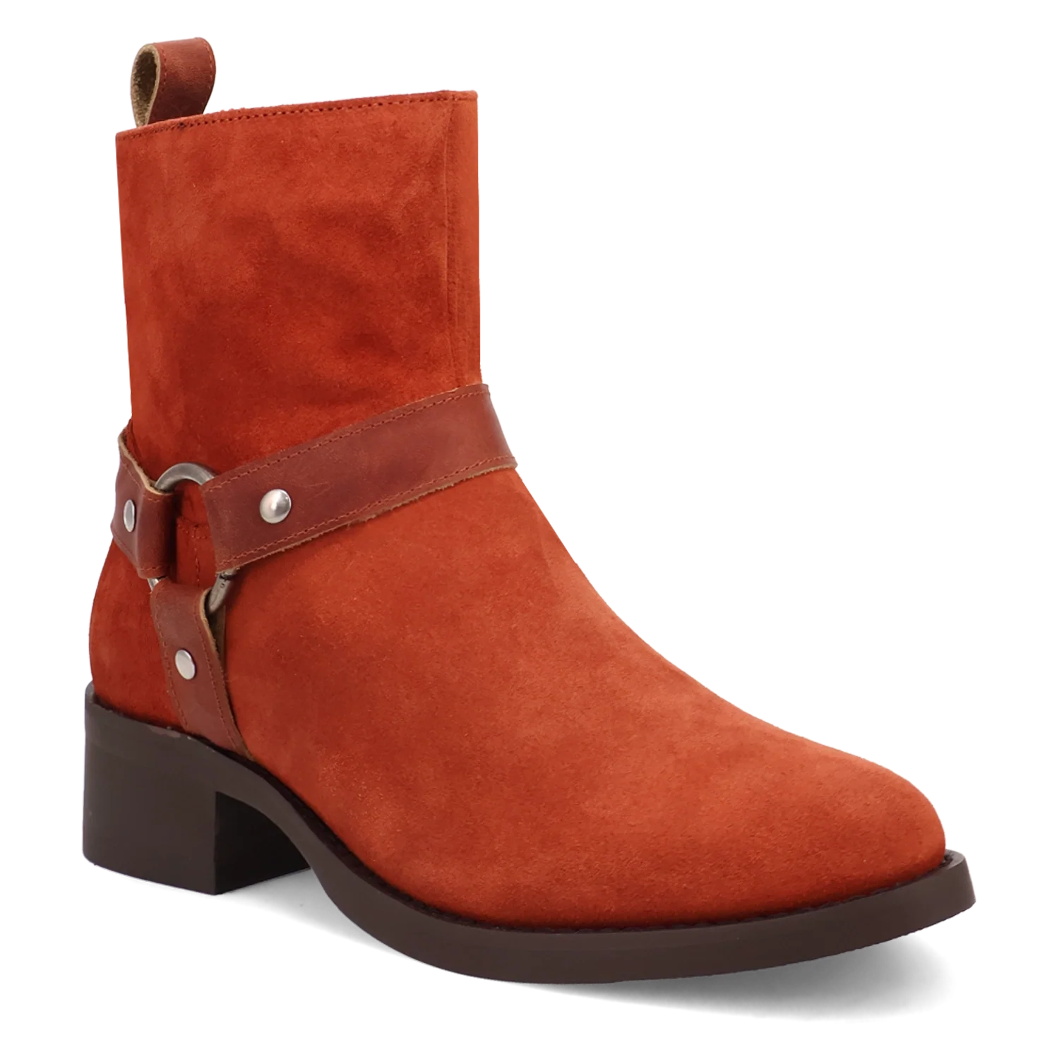 Dingo Matador - Mens Suede Leather Cowboy Boots Rust Regular