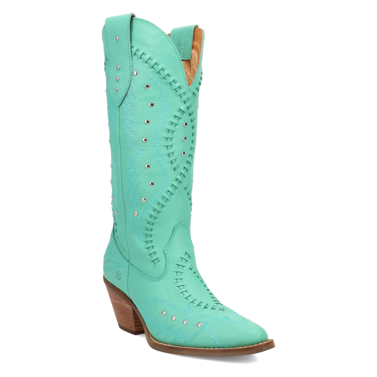 Dingo Pretty 'N Pink - Women's Leather Cowgirl Boots Green Regular