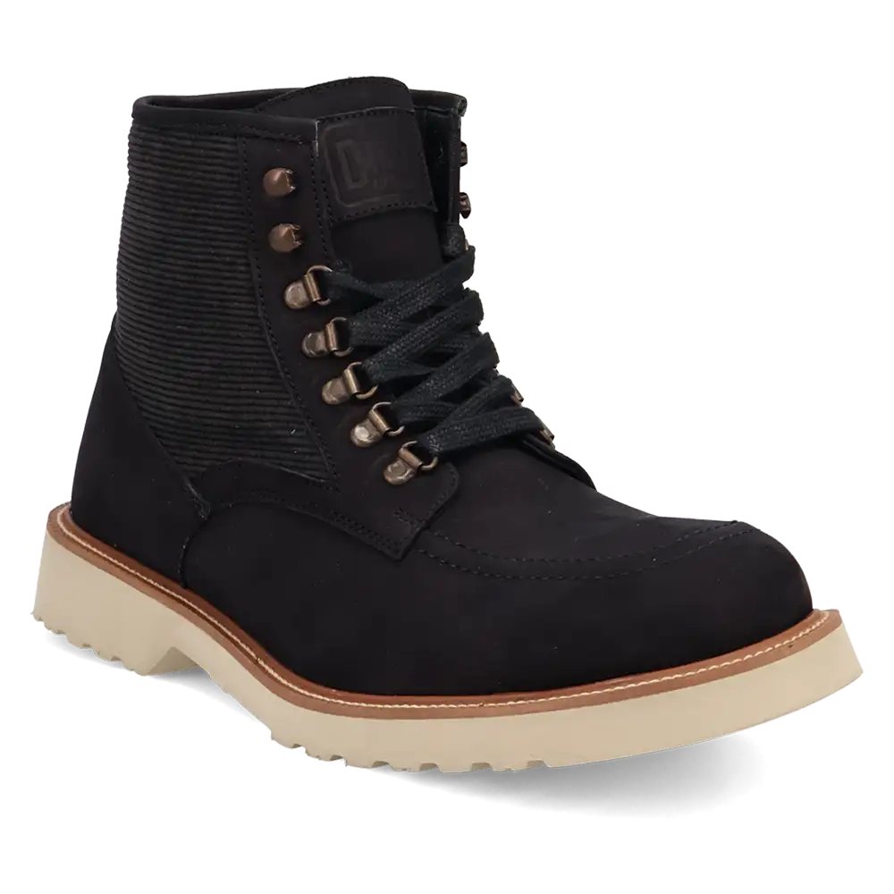 Dingo Carlsbad - Men's Leather Work Boots Black Regular