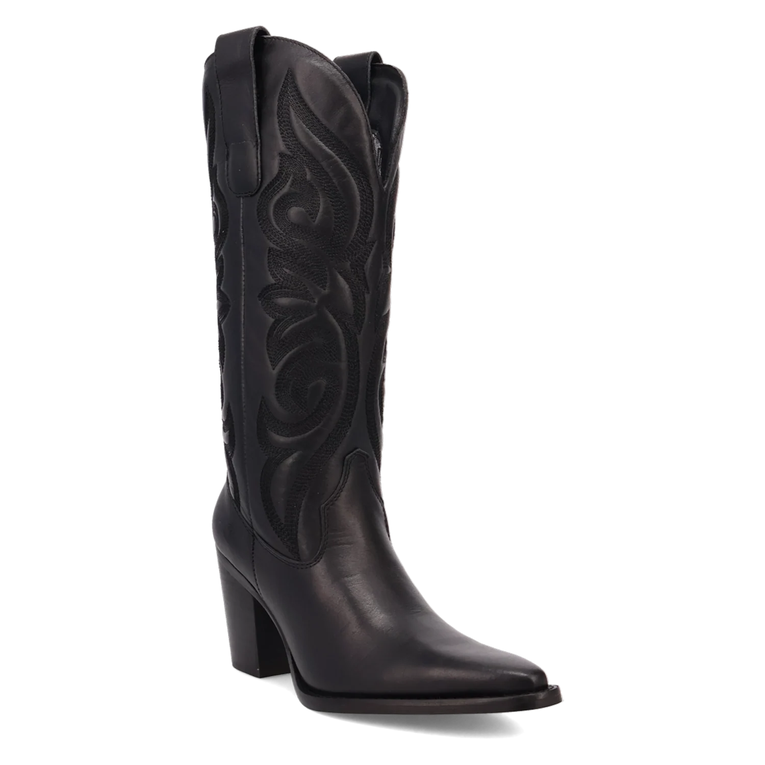 Dingo Hensley - Women's Leather Cowgirl Boots Black Regular