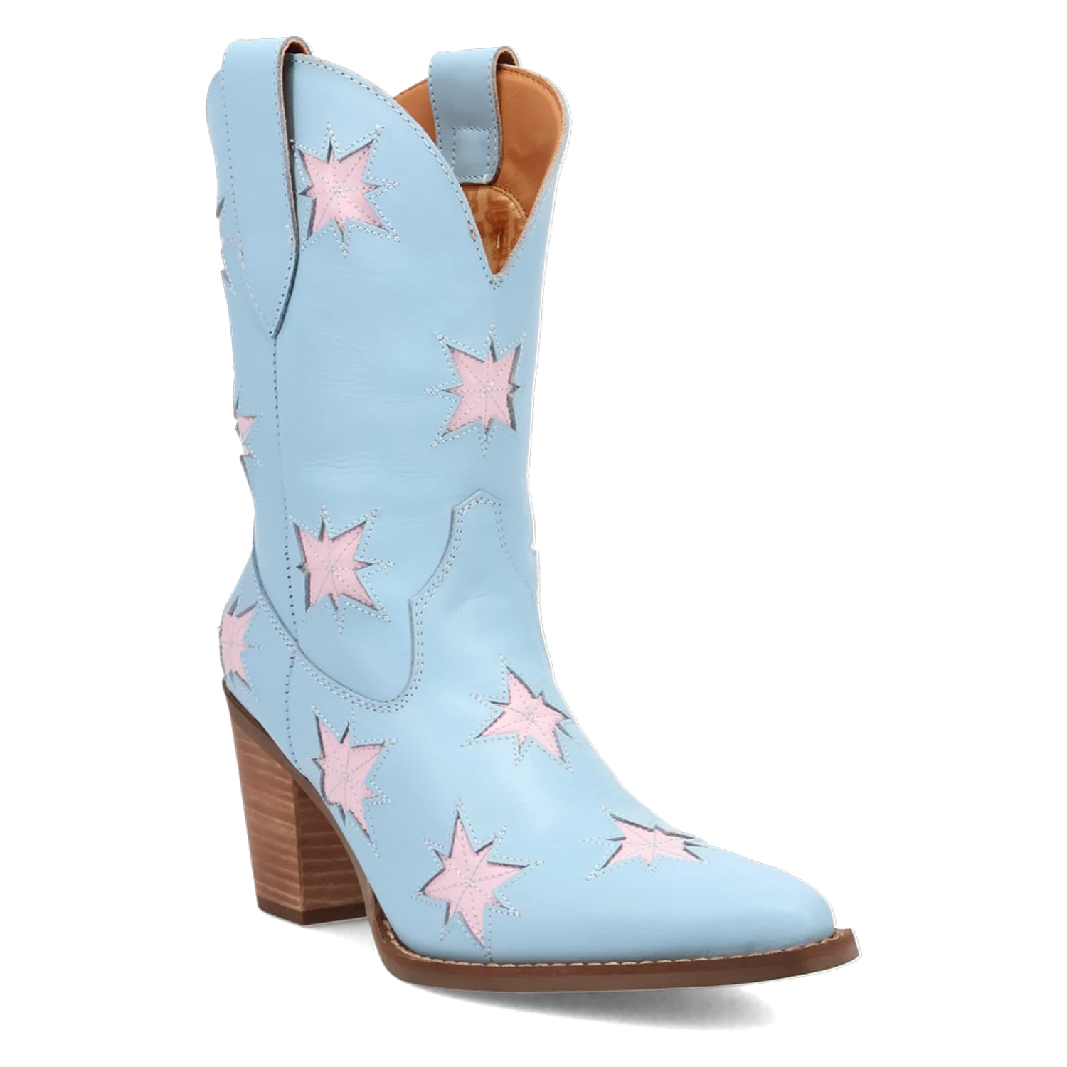 Dingo Starburst - Women's Leather Cowgirl Boots Blue Regular