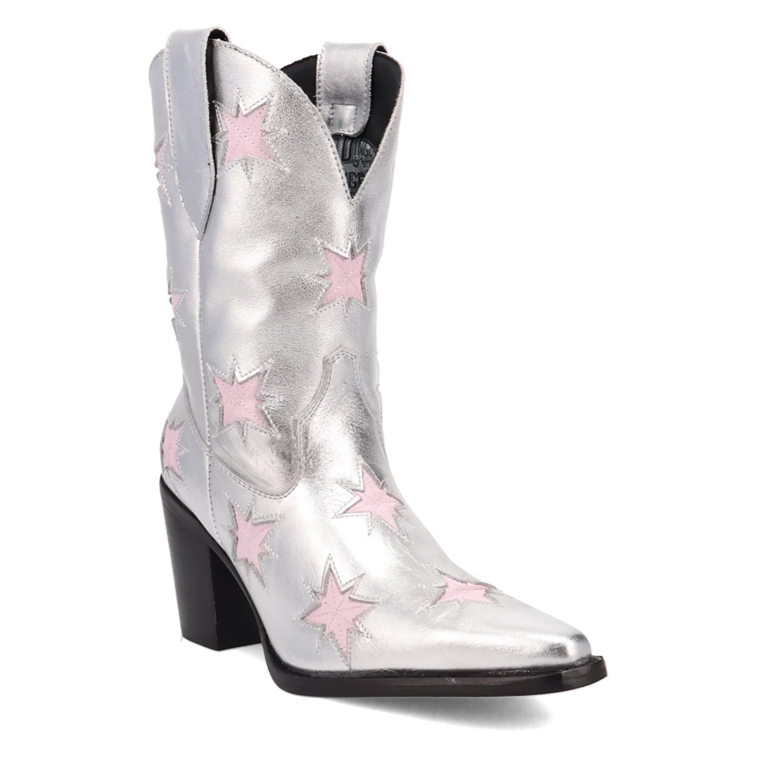 Dingo Starburst - Women's Leather Cowgirl Boots Silver Regular