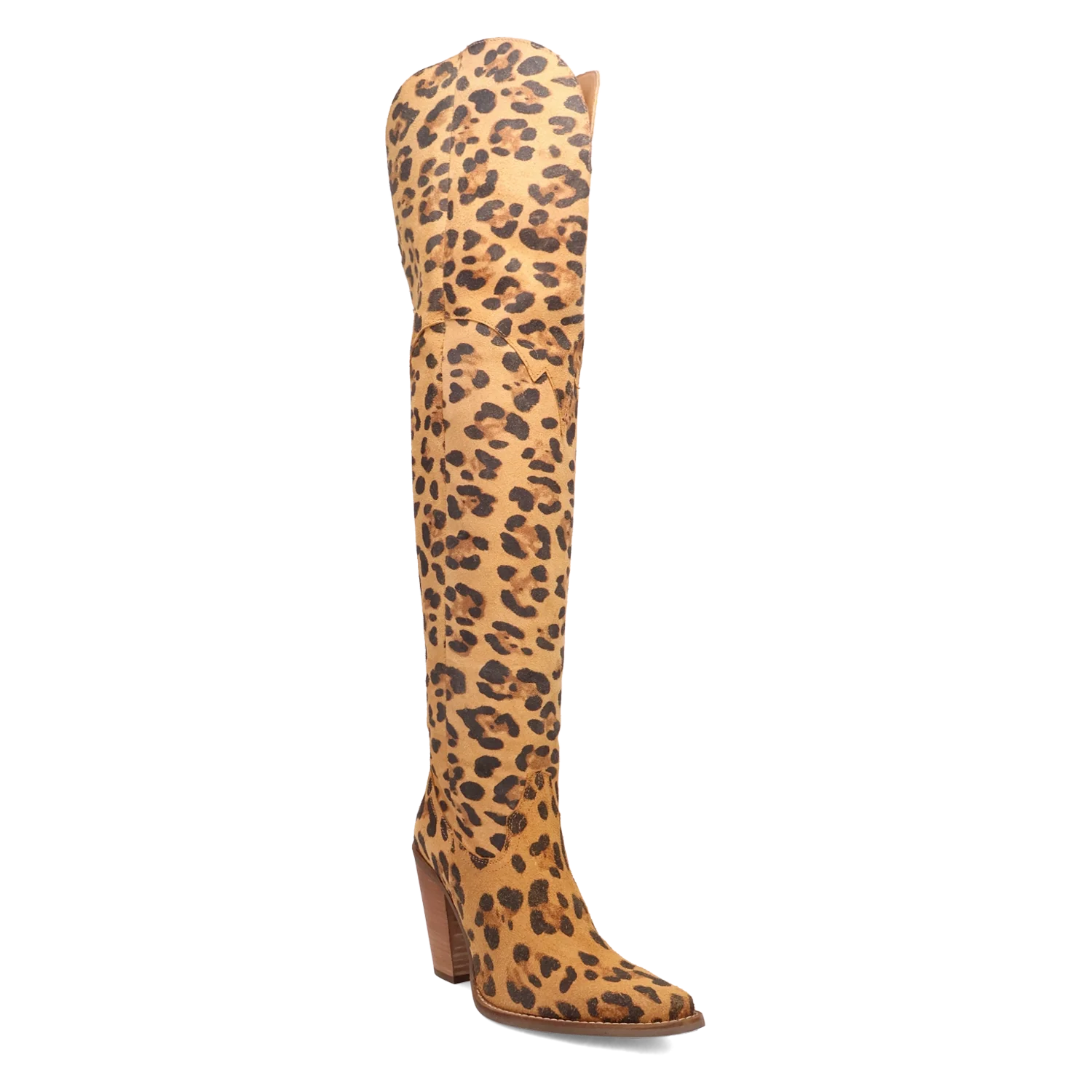 Dingo Diva - Women's Leather Cowgirl Boots Leopard Regular