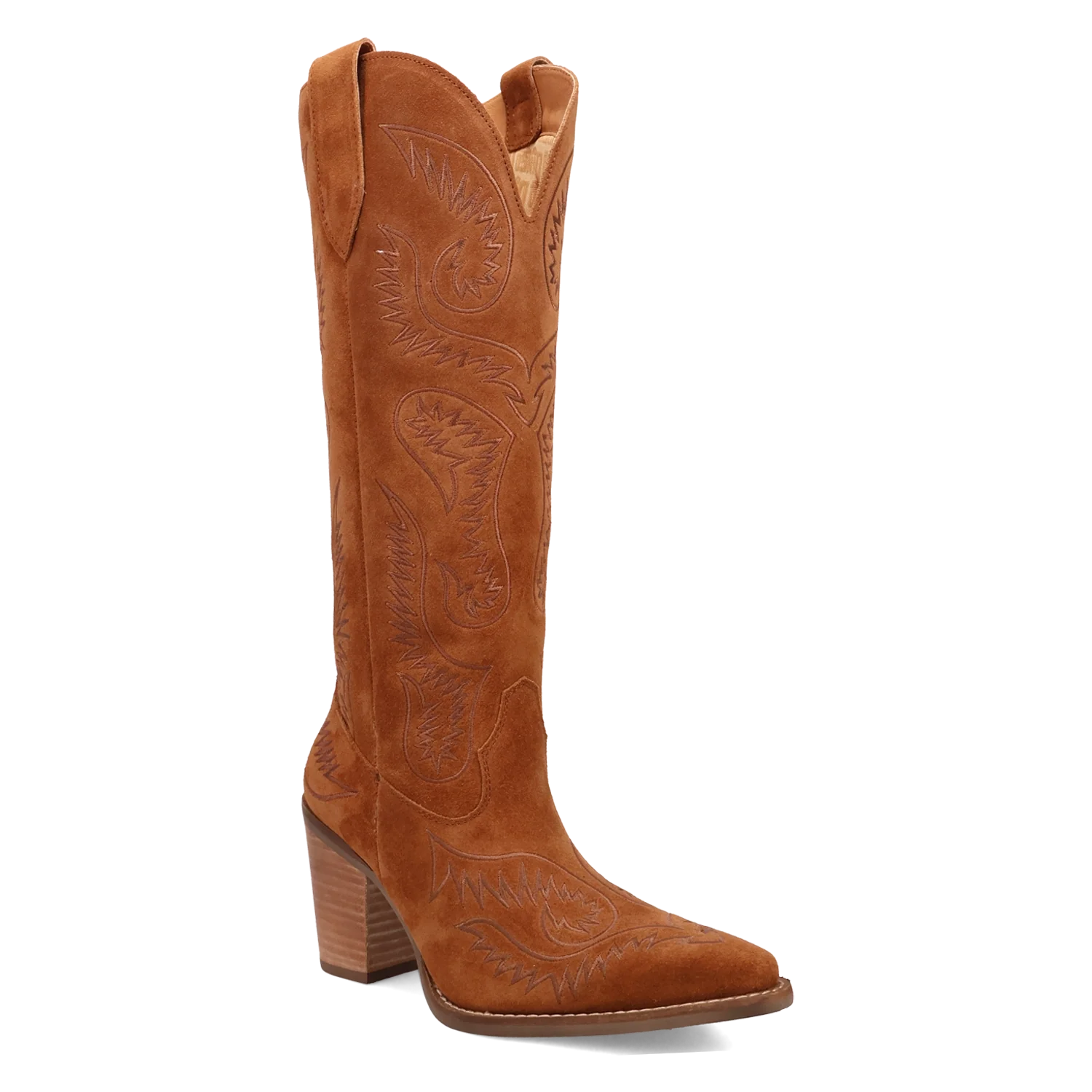 Dingo Evita - Women's Leather Cowgirl Boots Camel Regular