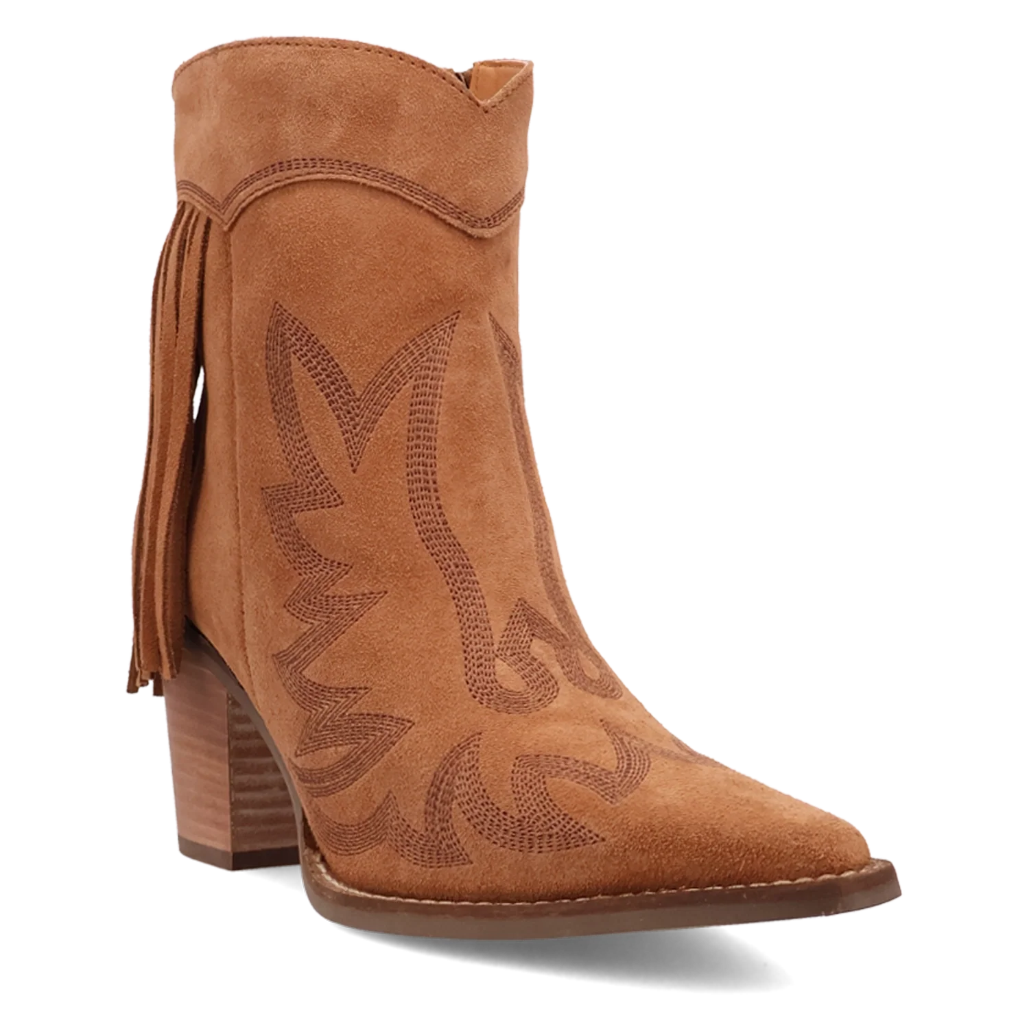 Dingo Wild Sage - Women's Suede Leather Booties Camel Regular