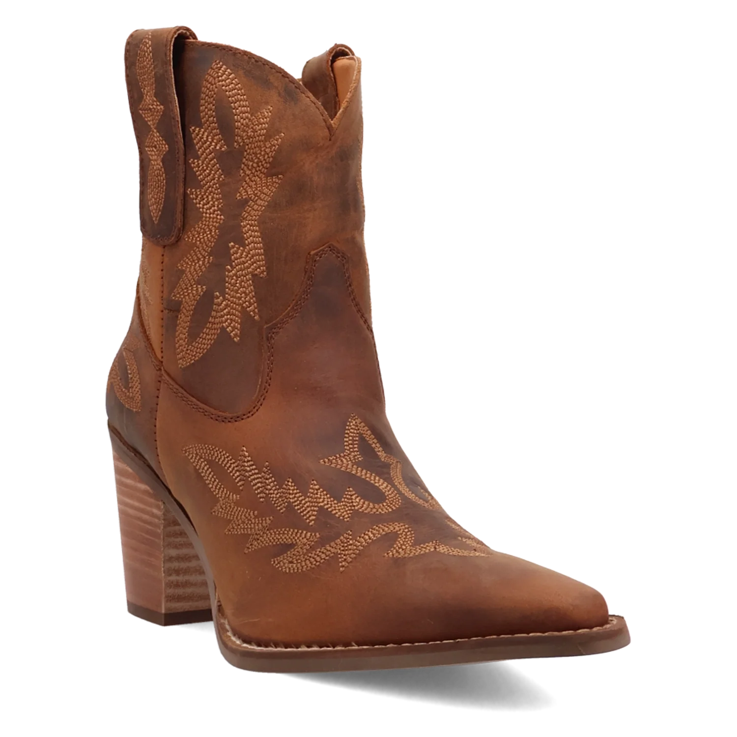 Dingo Rocky Top - Women's Leather Booties Brown Regular