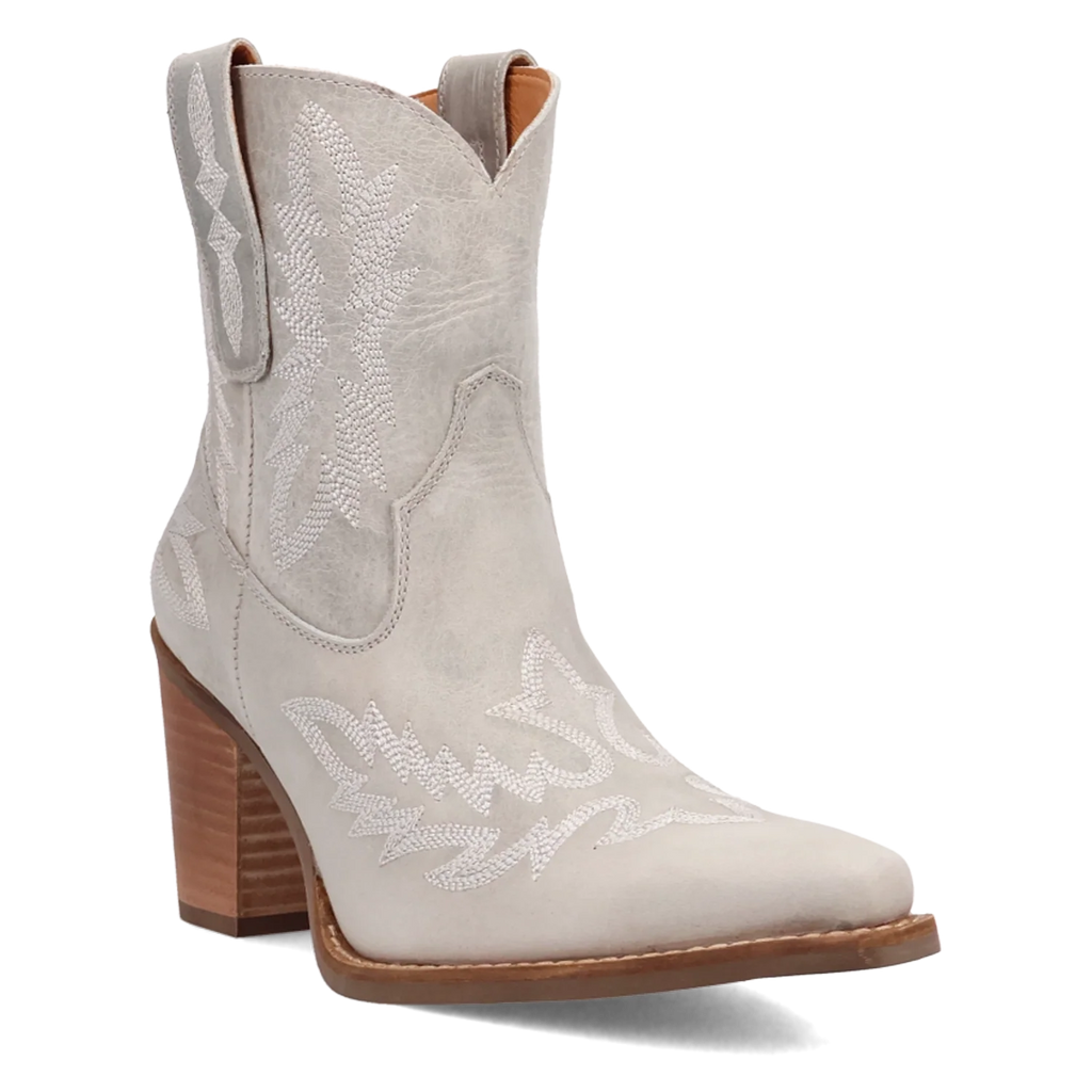 Dingo Rocky Top - Women's Leather Booties White Regular