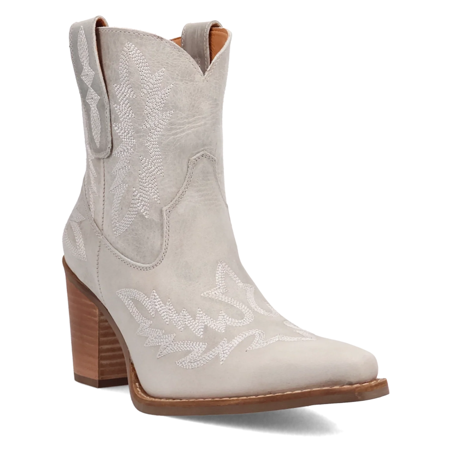 Dingo Rocky Top - Women's Leather Booties White Regular