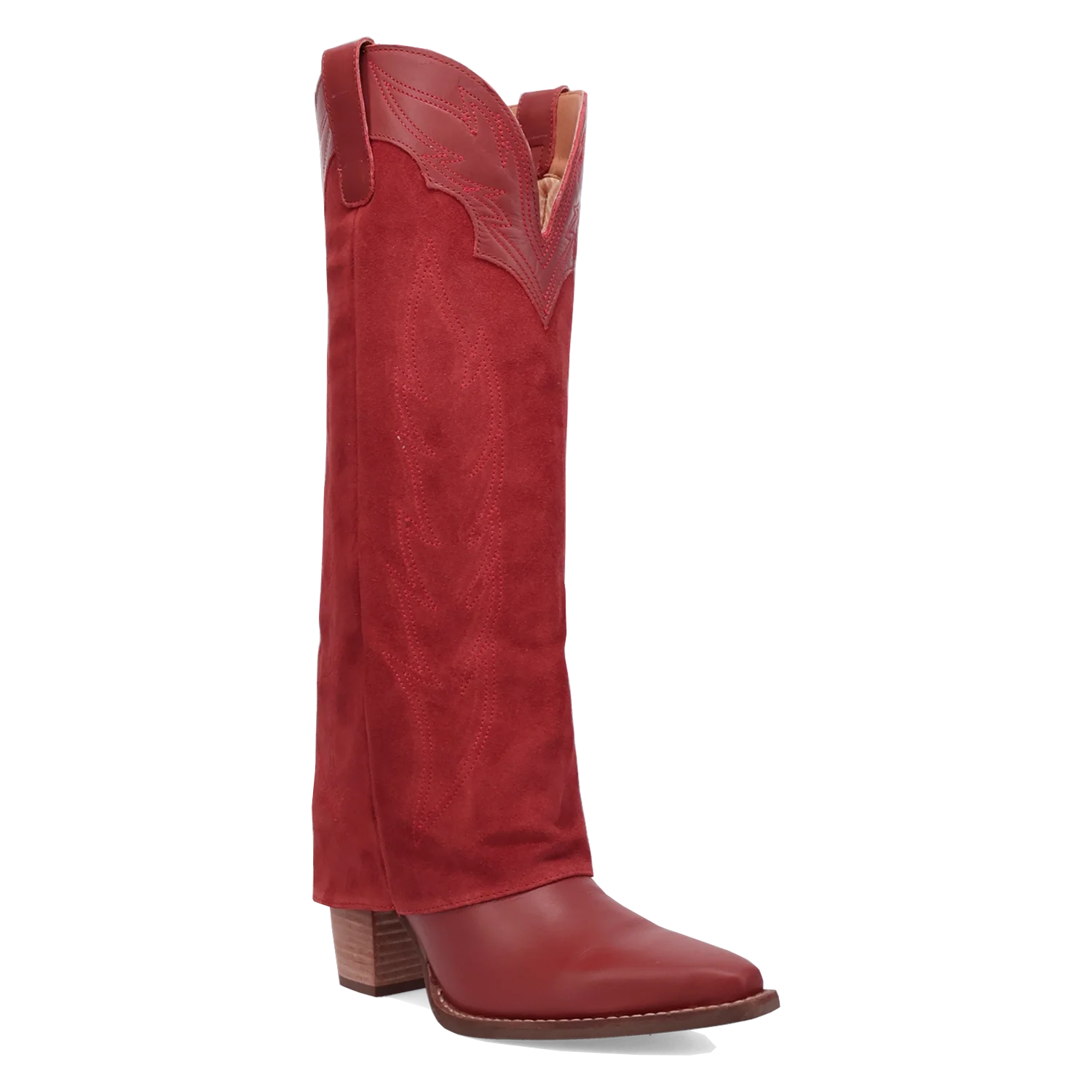 Dingo Wild Fire - Women's Leather Cowgirl Boots Red Regular