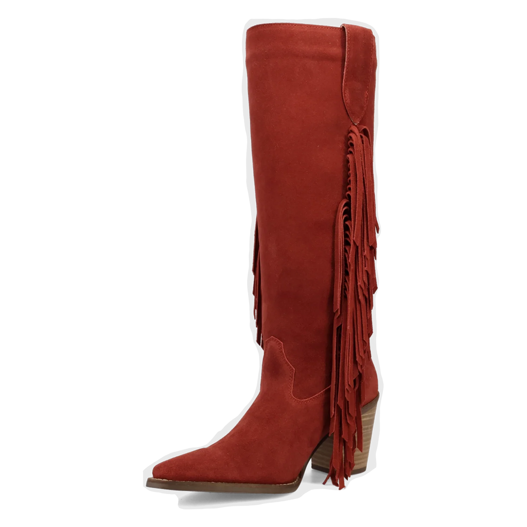 Dingo Twister - Women's Suede Leather Cowgirl Boots