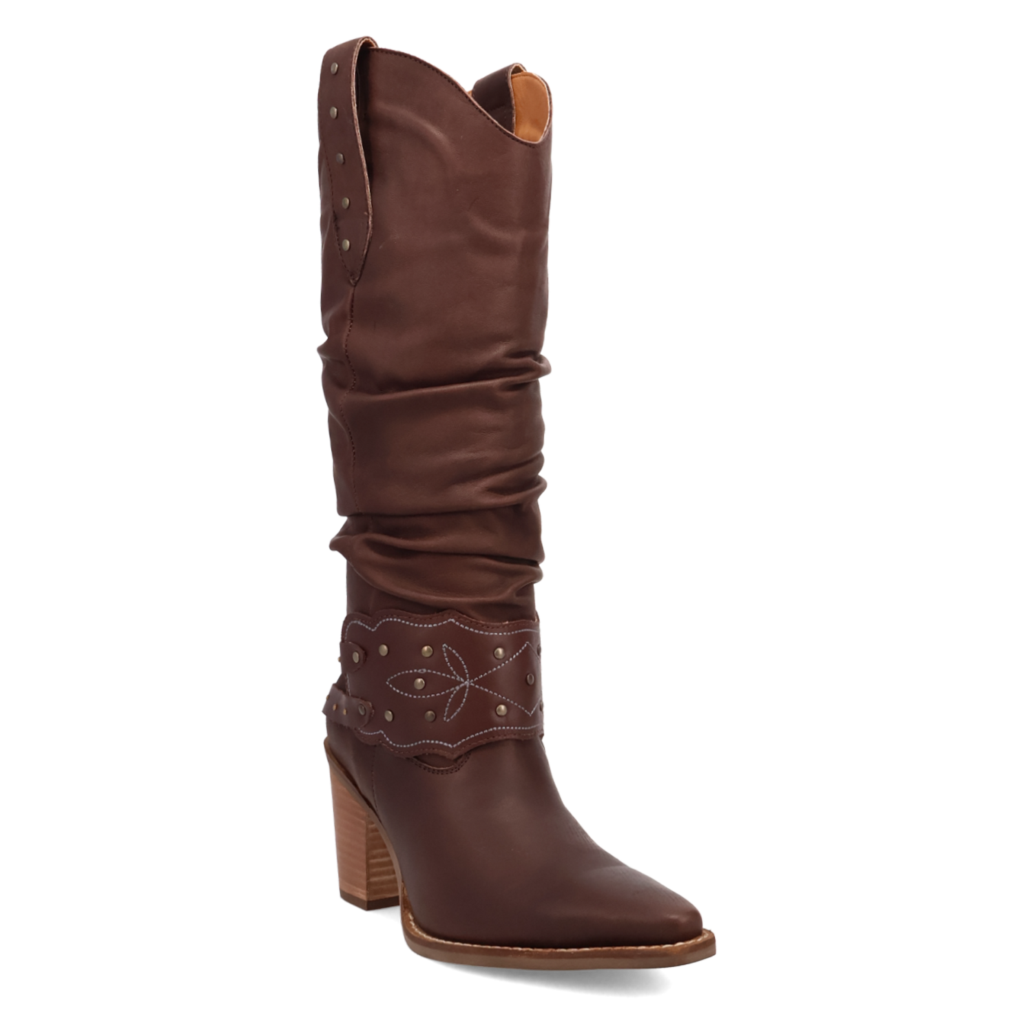 Dingo Grit N' Grace - Women's Leather Cowgirl Boots Brown Regular