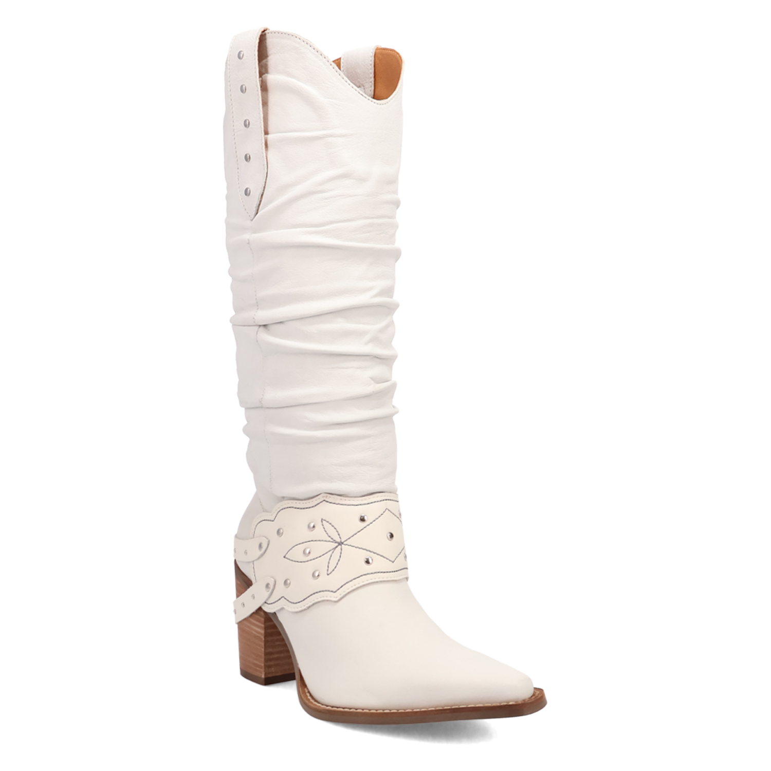 Dingo Grit N' Grace - Women's Leather Cowgirl Boots White Regular