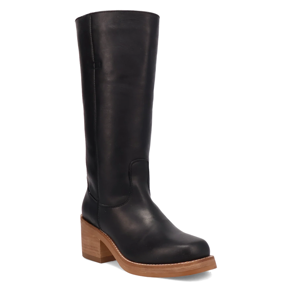 Dingo Vagabond - Women's Leather Cowgirl Boots Black Regular