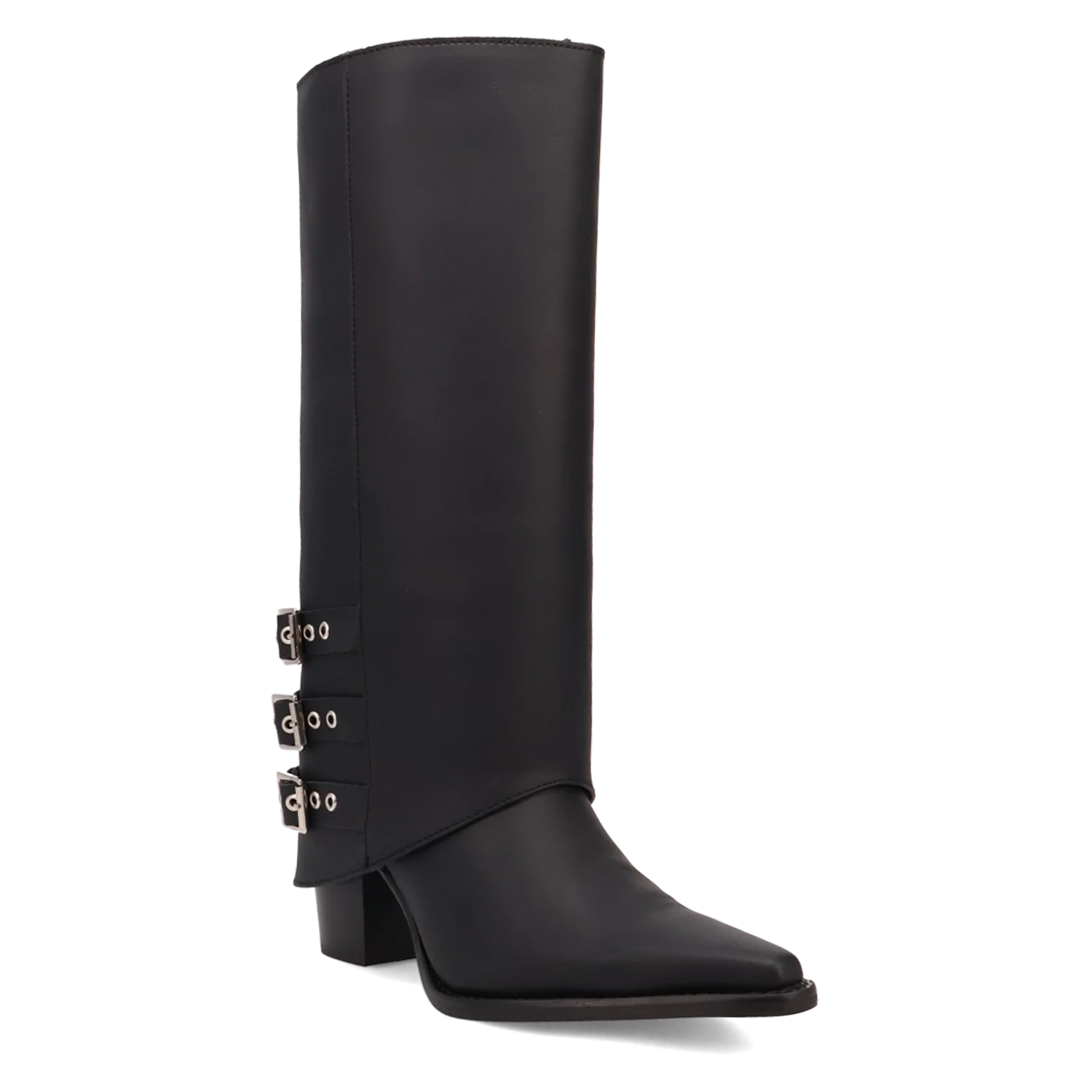 Dingo Urban Cowgirl - Women's Leather Cowgirl Boots Black Regular