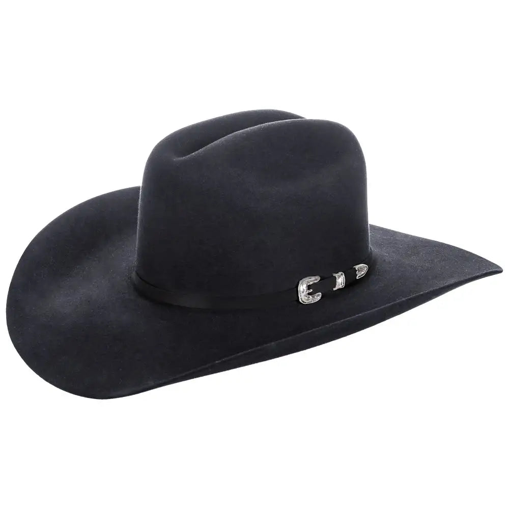 Larry Mahan's Douglas (4 1/4") - Fur Felt Cowboy Hat Black