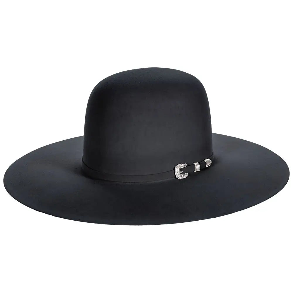 Larry Mahan's Douglas - (10X) Flat Brim Fur Felt Cowboy Hat Black