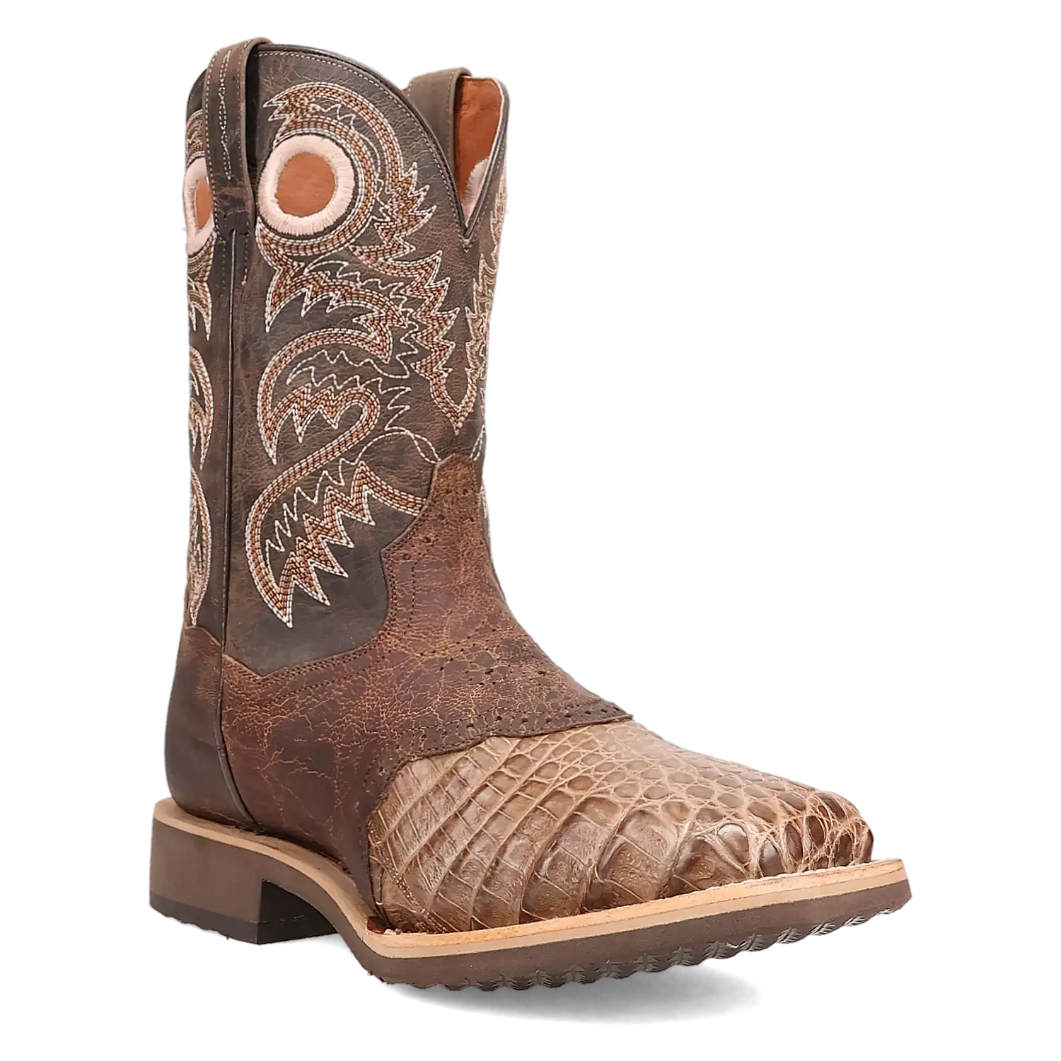 Dan Post Egan - Men's Caiman Skin Cowboy Boots Bay Apache