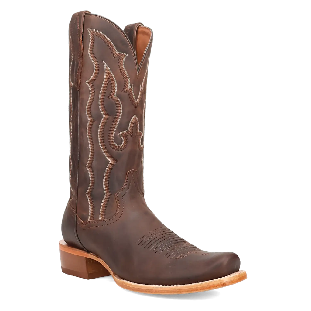 Dan Post Oakwood - Men's Leather Cowboy Boots Brown