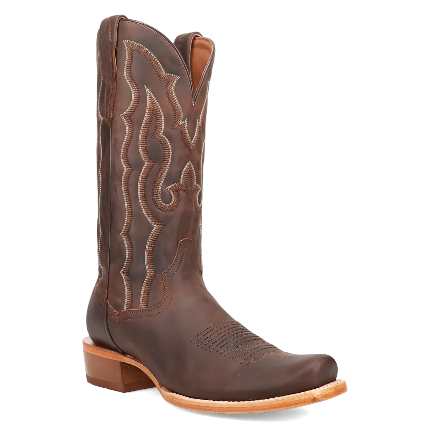 Dan Post Oakwood - Men's Leather Cowboy Boots Brown