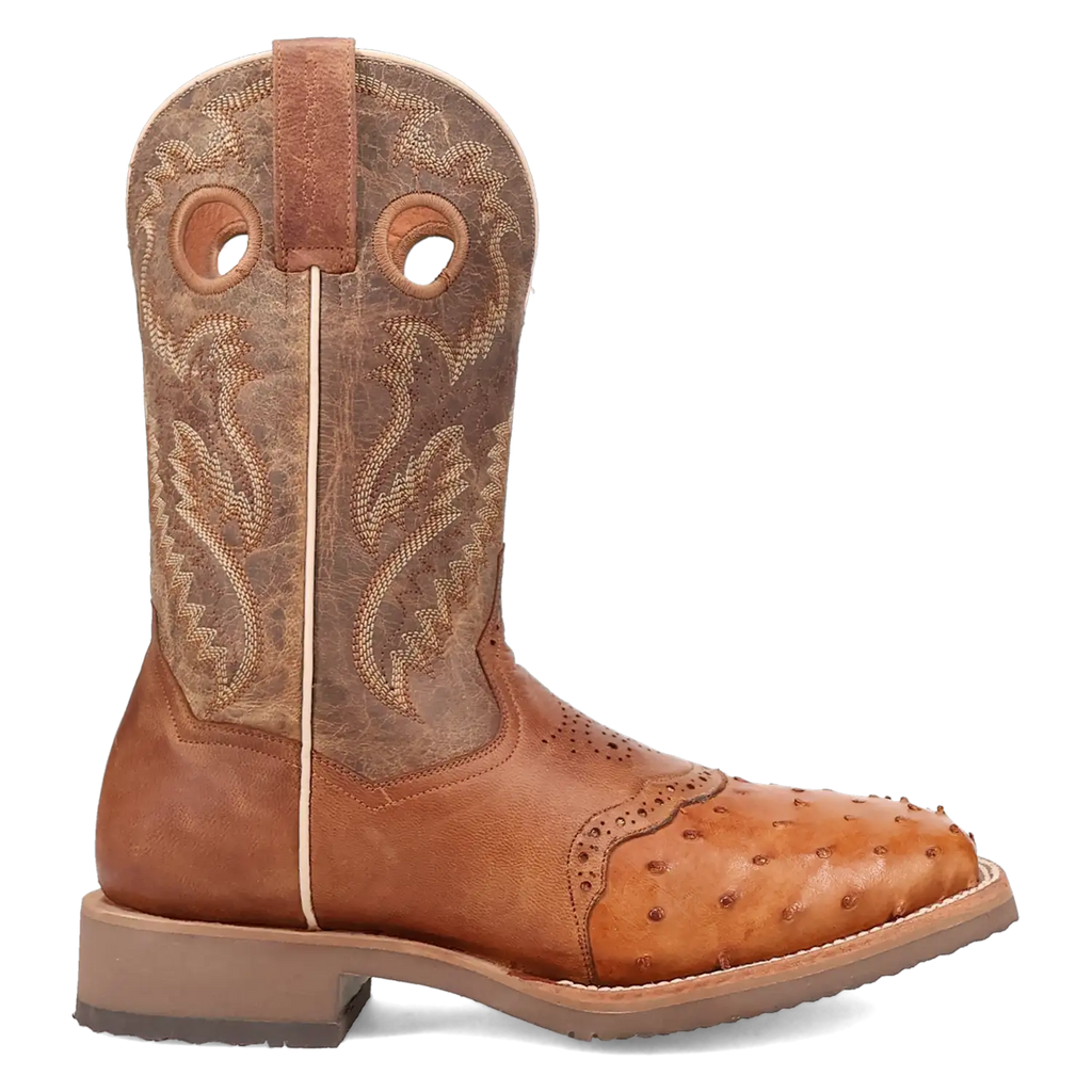 Dan Post Martel - Men's Ostrich Skin Leather Cowboy Boots