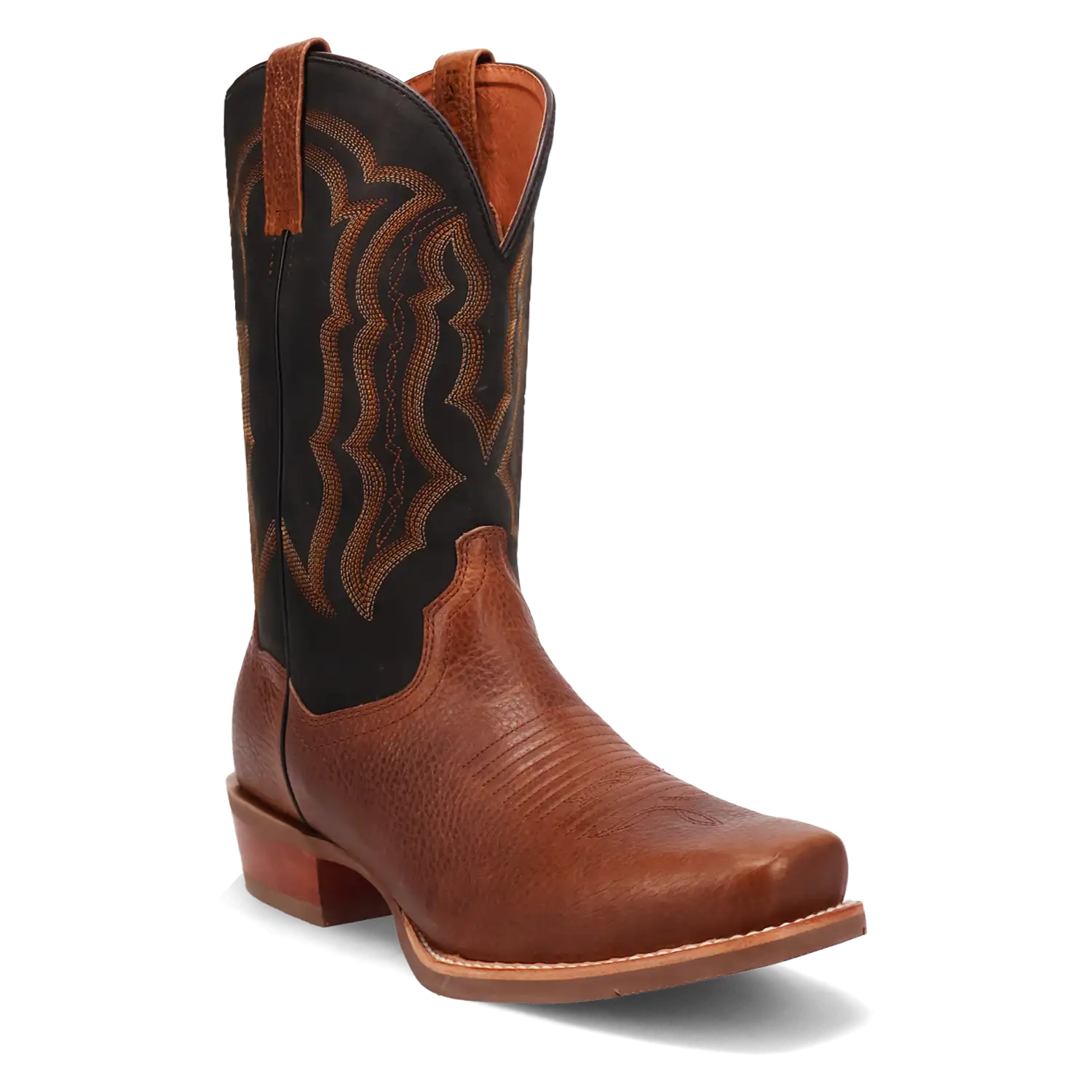 Dan Post Creed - Men's Leather Cowboy Boots Black